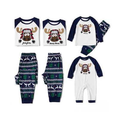 China Sustainable Merry Christmas Baby Kids Mom Dad Pajamas Set Matching Family Outfits Clothes for sale