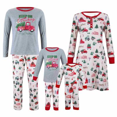 China Parent-Child Clothing Boy Girl Casual Family Christmas Long Sleeve Matching Outfits for sale