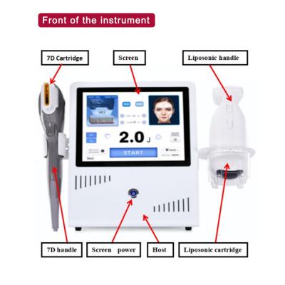 China SMAS que levanta a máquina 2 do emagrecimento de HIFU em 1 dispositivo focalizado Liposonix do ultrassom 7D à venda