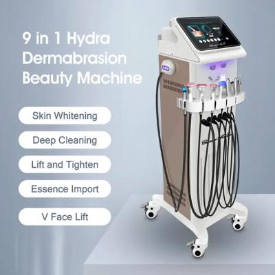 China 9-in-1-Diamant-Peeling-Maschine mit Wasser-Sauerstoffstrahl für die Wasserdermabrasion zu verkaufen