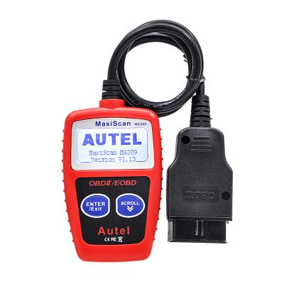 China OBDII OBDII Connector OBD2 OBDII Scanner CAN BUS MaxiScan MS309 Car Diagnostic Tool MS309 Code Reader for sale