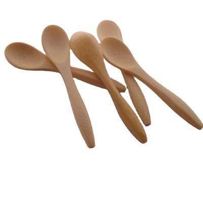 China Sustainable process 10CM mini bamboo scoop for ice cream special health and environmental protection material can degrade 500pcs for sale