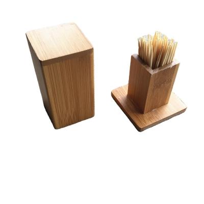 China Viable bamboo toothpick box kitchen restaurant tube healthy environmental material can be degradable for sale