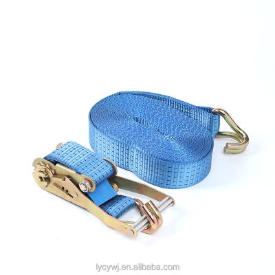 China Wholesale Cargo Safety EN12195 2 Inch 50 Mm 5 Ton Ratchet Link Down Strap For Cargo Lashing for sale