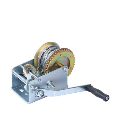 China BOAT Factory Price 800kg Wire Rope Pulling Brake Ratchet Marine Winches For Boat for sale