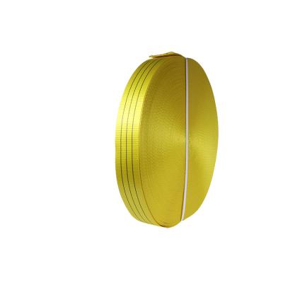 China Truck High Tenacity Polyester 25mm 38mm 50mm 75mm 100mm Webbing For Ratchet Tie Down Straps for sale