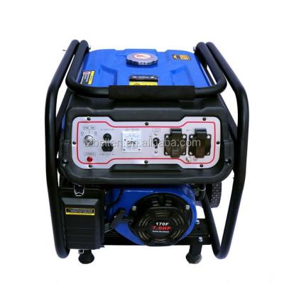 China General Power 2.8kw Electric Power 12v DC 220v Start Battery With Wheels 7HP 170F Gasoline Generator Prices for sale