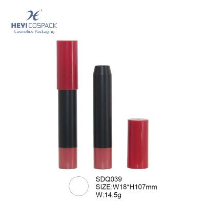 China Make Up Unique Empty Cosmetic Makeup Round Container Bottle Lipstick Pen Tube Plastic Tube Case for sale