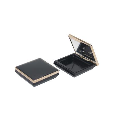 China Biodegradable wholesale cosmetic empty cushion box bb powder compact packaging square case with mirror for sale