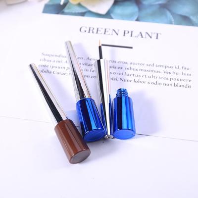 China Make Up Plastic Blue Cosmetic Container Gloss Tubes Refillable Empty Eye Liner Container Bottle for sale