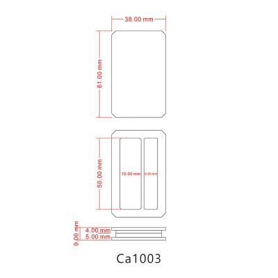 China 2022 Hot Selling Cosmetic Empty Plastic Square Eyeshadow Blusher Case For Cosmetic for sale