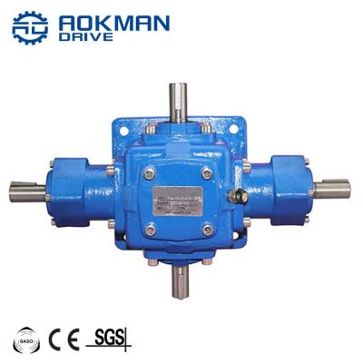 China Building Material Shops 1 to1, 2 to1, 3 to 1 Ratio T Series Right Angle Small Gearboxes for sale