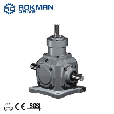 China Building Material Stores Steering 90 Degree Bevel Gear Reducer T Series 1~3 Ratio Manufacturing Bevel Speed ​​Reducer / Bevel Building Material Stores for sale