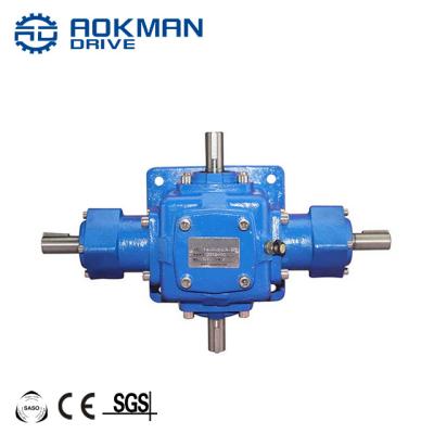 China Factory 7.5kw 10kw T series electric motor 90 degree bevel gear drive reducer for sale