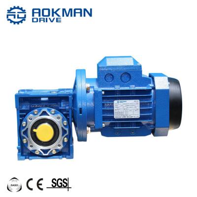 China Converyors AOKMAN RV Series 1:100 Ratio Worm Gear Motor for sale