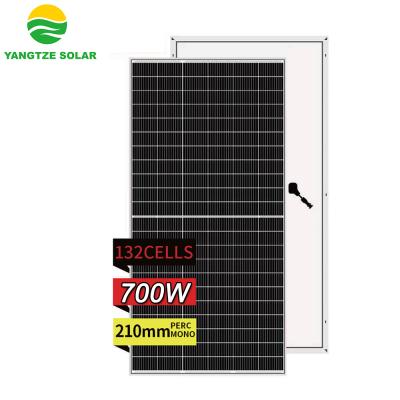 China Newest Technology 210mm 660w 680w 700w Solar Cell Solar Panel Solar Panel Roof Solar Panels Yangtze Newest for sale