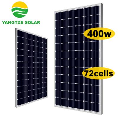 China Solar system hotsale 72cells 410w 420w mono solar panel 375w 380w 400w mono solar yangtze kiang in ukrain for sale