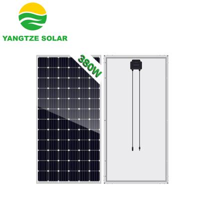 China Solar System Yangtze Kiang 25years Warranty 365w 370w 380w Solar Power Panel for sale