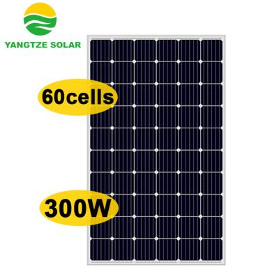 China Mono Solar Solar Panel 60cells 300W Solar System Yangtze Price for sale