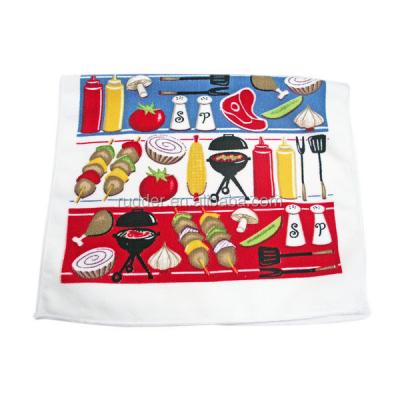 China 2019 New Style Printed Sustainable Handmade Microfiber Kitchen Cleaning Cloth Dish Clothes for sale