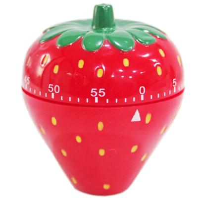 China Eco-friendly Home Shape Countdown Strawberry Kitchen Timer Mechanical Kitchen Timer for sale