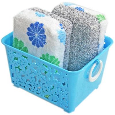 China (CLS239) Set Microfiber Sponge Cleaning Pad Sponge Sustainable Cleaning Scrubber for sale