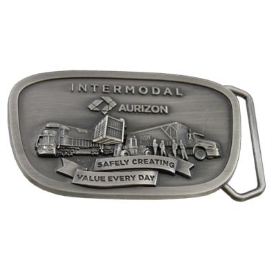 China Navy Factory Accept Custom Logo Brand Metal Letters Plate Belt Buckle for sale