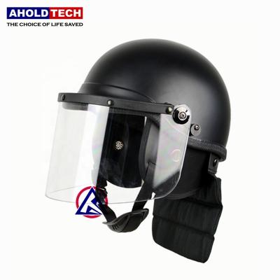 China Aholdtech S03 USA Police Full Face ABS+PC Anti Riot Helmet Used For Police Army Safety Hard Hat for sale