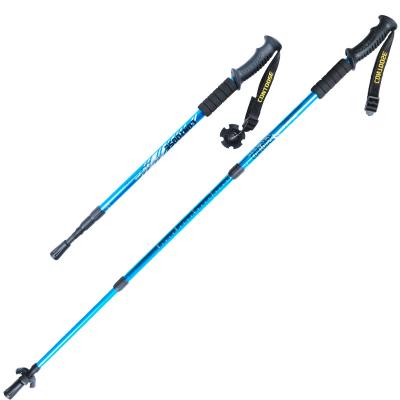 China Wholesale Durable Ultralight Rubber Fashion Trekking Aluminum Adjustable Poles for sale