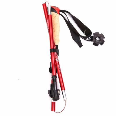 China Foldable EVA 5 Section Lock Carbon Fiber Trekking Quick Pole for sale