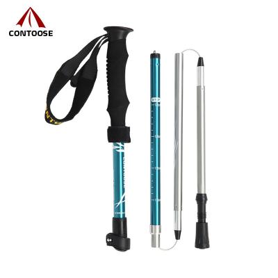 China Ninghai Climbing OEM High Quality Rubber Adjustable Trekking Pole for sale