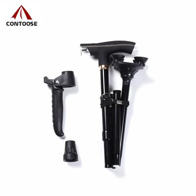 China Plastic Travel (with LED Lights) Hiking Single Pole Titanium Walking Stick Prices for sale