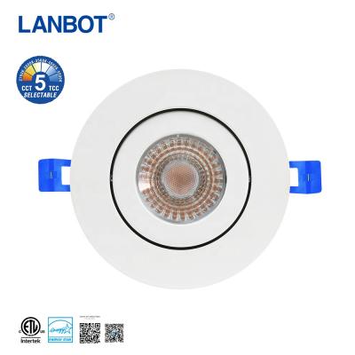 China Modern 4 inch led gimbal 3000k 4000k 5000k high quality aluminum smd selectable gimbal downlight TDC led downlight for sale