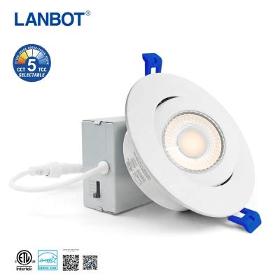 China Modern hot sale 3 inch gimbal led downlight 360 degree adjustable led recessed downlight for sale