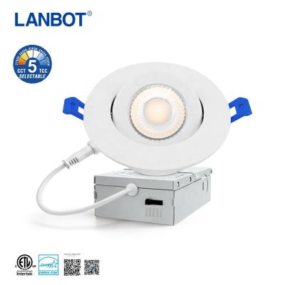 China 3cct/2700k-6000k modern color 10w customizable 4 inch smd gimbal downlight for sale