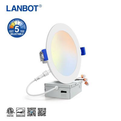 China Modern Etl (5005749) Ultrathin 9w 12w 18w Slim Led Downlight With Junction Box Driver For America Canada for sale