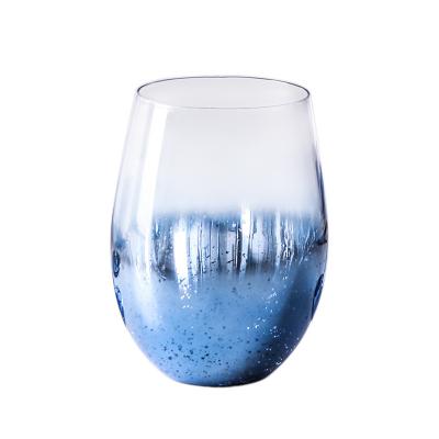 China Creative Star Wine Set 2022 New Style Stemless Tritan Plastic Unbreakable Reusable Wine Glass Wine Glass for sale