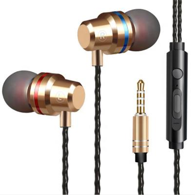 China In-Ear Metal 3.5mm Wired Earphone In-Ear Earbuds 4D Surround Headphones Stereo Music Smartphone Headset for sale