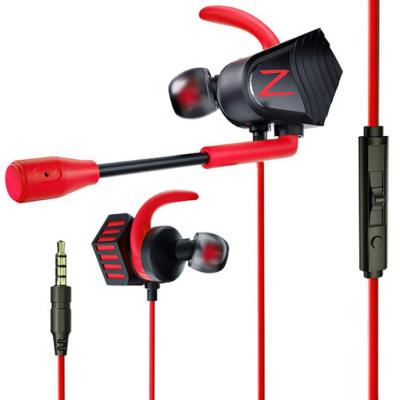 China In-Ear Eat Chicken Gaming Headphones In-ear Computer E-sports Shaking Network Mobile Phone Headphones Red Earplugs for sale