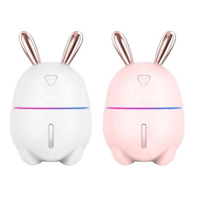 China Cute LED Light Rabbit Humidifier Mini Cool Mist Ultrasonic Aroma Essential Oil Diffuser Air K9 DEEP CLEANSING Humidifier for sale