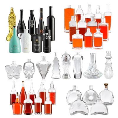 China Wholesale Beverage China Factory Direct Sales 700ml Juniper Bottles Transparent Empty Glass Bottles for sale