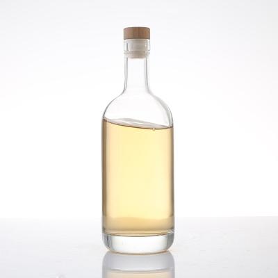 China Custom 500ml 700ml Daily Life Wholesale Empty With T Cork Painted 500ml Liquor Glass Bottle For Whiskey for sale