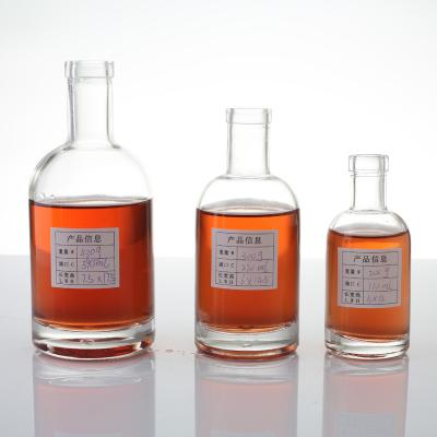 China The beverage factory sells bottles of traditional style glass bottle directly 100ml 200ml 375ml for sale