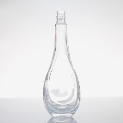 China Rum 250ml 500ml Beverage Liquor Glass Bottles Vodka Gin Glass Bottle With Cork for sale