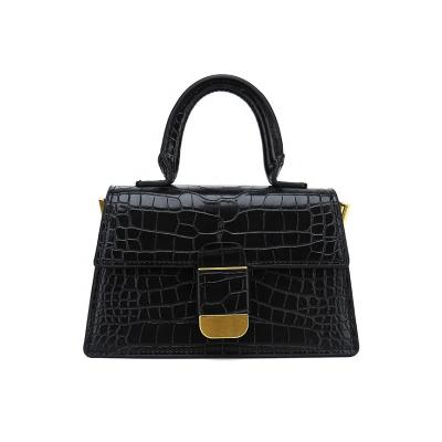 China Wholesale OEM Fashion Trend Women Handbag Newest Retro Pattern Vintage Lady Handbag PU Top Handle Stone Handbags for sale