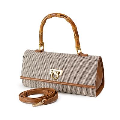 China New Arrivals Wave Latest Trending Bag Lady Potted Cloth Elegant With PU Leather Bags Luxury Designer Handbag Famous for sale