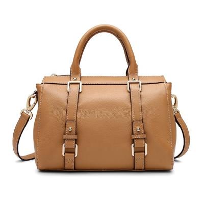 China Large Capacity Soft Barrel Women's Small Duffel Bag Shape Small Duffel Bag Cross - Body Scare Leather Handbags For Women for sale