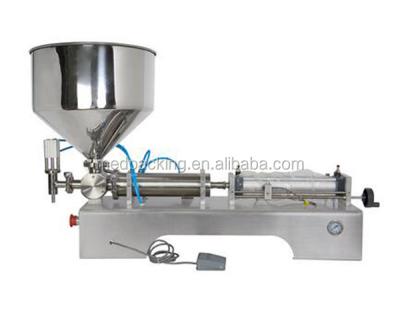 China 50-500ml Semi-auto Table Top Pneumatic Oil Filling Machine Cream Honey Filling Machine for sale