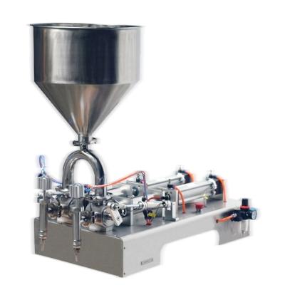 China 50-500ml double heads cream filling machine manual cream filling machine for jar cream filler for sale