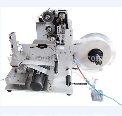 China Semi Automatic Flat Surface Label Applicator Square Bottle Labeling Machine YTK-60 for sale